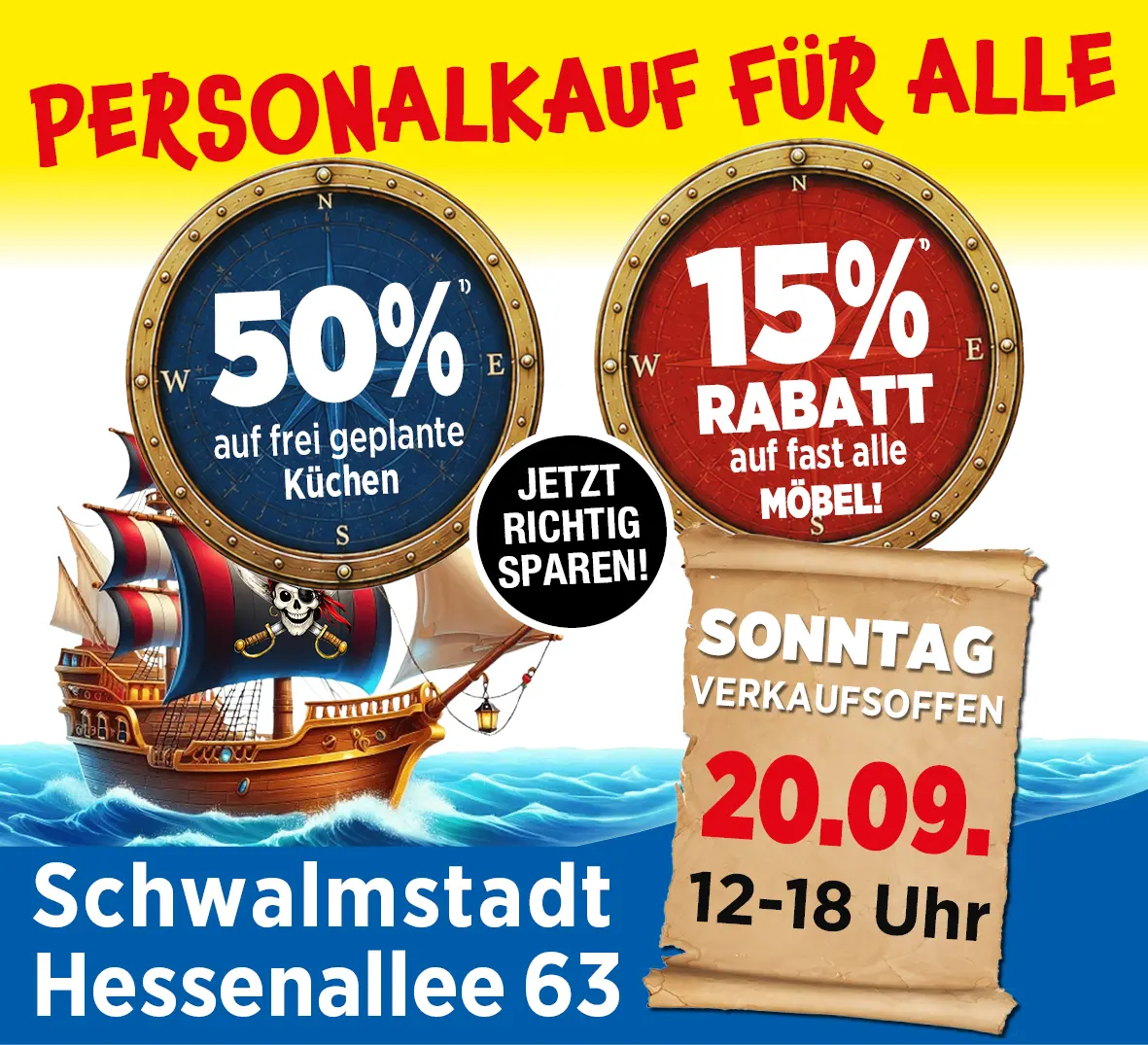 Verkaufsoffener Sonntag am 20.09. in Schwalmstadt Hessenallee 63